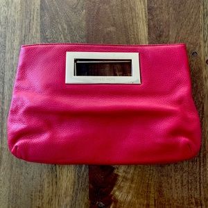 Michael Kors Red Berkley Clutch